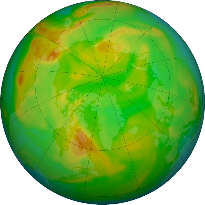 Arctic ozone map for 05 June 2021
